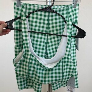 Antonio Melani Gingham Matching Athletic Set Large